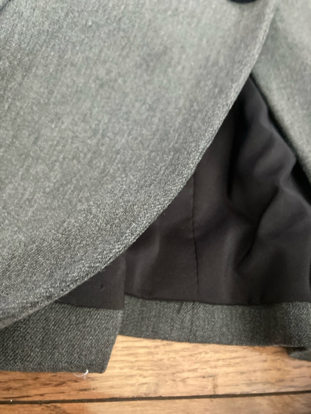 Express Gray Tailored Single-Button Blazer - Picture 4 of 11